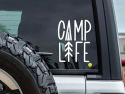 Camp Life Sticker For Travel Camping Enthusiasts Car RV Decorative Stickers, Waterproof  Car Stickers (ONLINE ORDER ONLY)