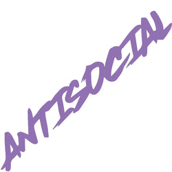 Antisocial Car Sticker Flag Windshield Creative Competition Letters JDM Decorative Styling Style Vinyl Decals (ONLINE ORDER ONLY)