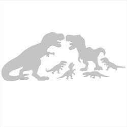 Tyrannosaurus Rex Family Car Stickers Lnteresting Dinosaur Decoration Notebook Windscreen Vinyl Decals (ONLINE ORDER ONLY)