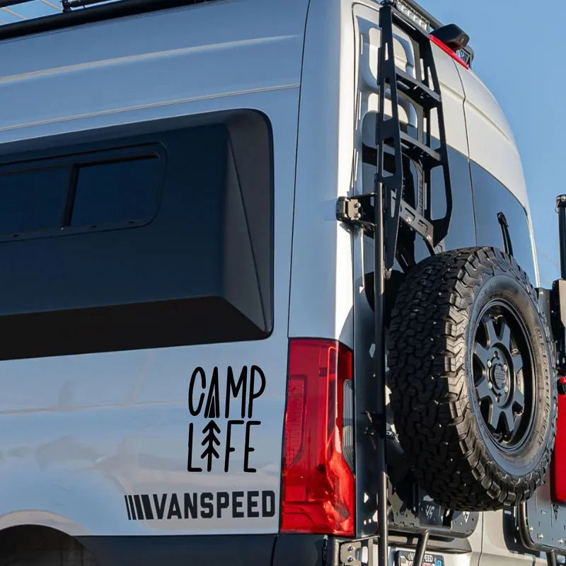 Camp Life Sticker For Travel Camping Enthusiasts Car RV Decorative Stickers, Waterproof  Car Stickers (ONLINE ORDER ONLY)