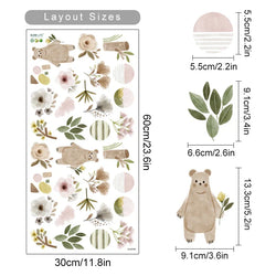 Boho Woodland Animal Nursery Wall Decals Watercolor Decor (ONLINE ORDER ONLY)