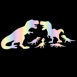 Tyrannosaurus Rex Family Car Stickers Lnteresting Dinosaur Decoration Notebook Windscreen Vinyl Decals (ONLINE ORDER ONLY)