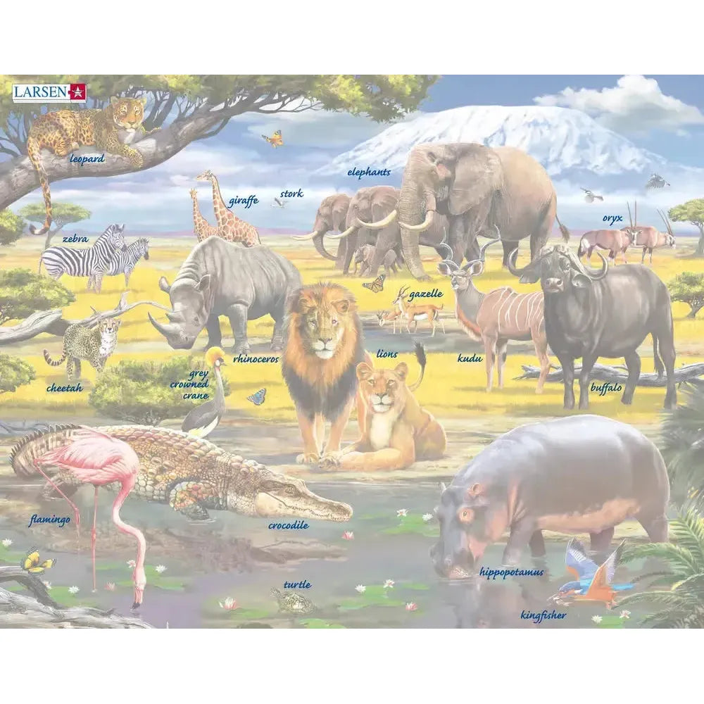 African Savannah 43 Piece Tray Jigsaw Puzzle Larsen (ONLINE ORDER ONLY)