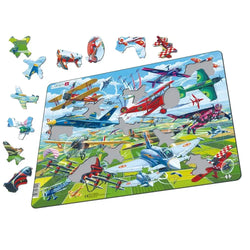 Airplane Show 64 Piece Tray Jigsaw Puzzle Larsen (ONLINE ORDER ONLY)