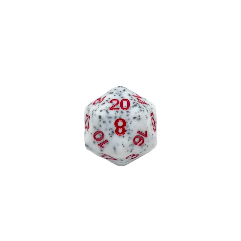 Alabaster Malphite - 7 Piece DnD Dice Set | Acrylic RPG Gaming Dice (ONLINE ORDER ONLY)