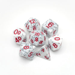 Alabaster Malphite - 7 Piece DnD Dice Set | Acrylic RPG Gaming Dice (ONLINE ORDER ONLY)