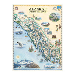 Alaska's Inside Passage 1000 Piece Jigsaw Puzzle Xplorer Maps (ONLINE ORDER ONLY)