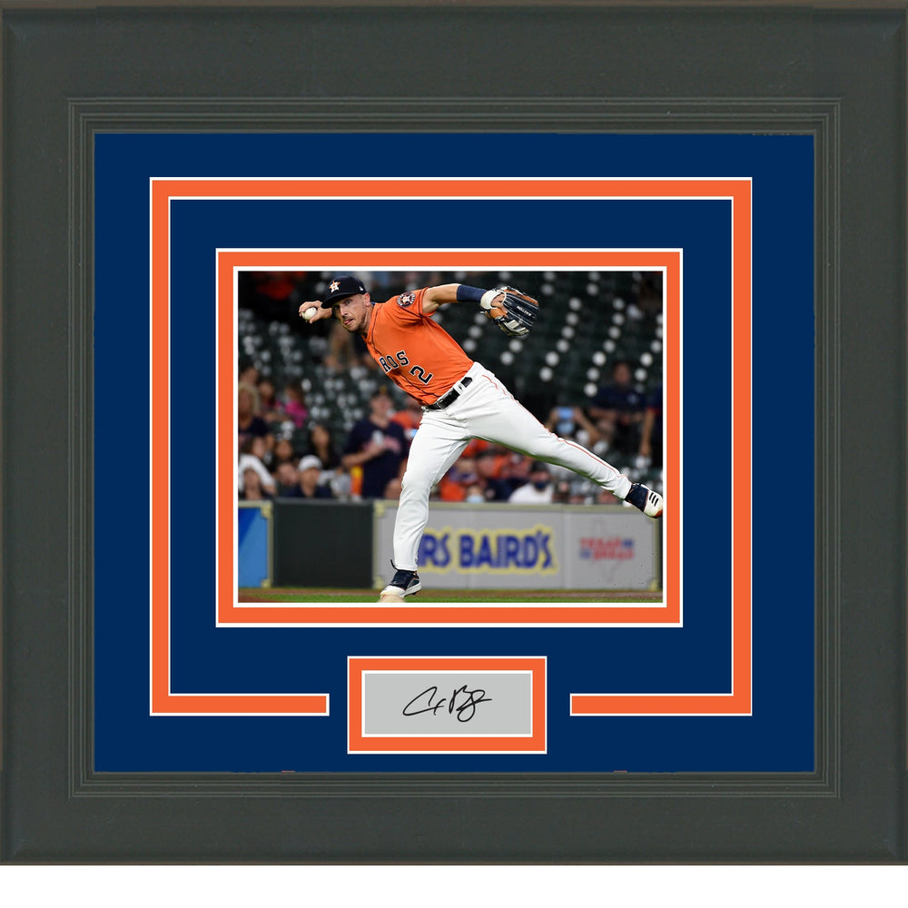 Framed Alex Bregman Facsimile Laser Engraved Signature Auto Houston Astros 11x14 Baseball Photo (ONLINE ORDER ONLY)
