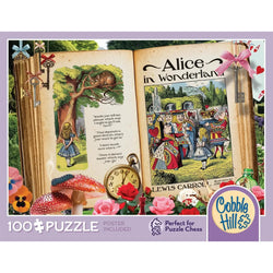 Alice in Wonderland Once Upon a Time 100 Large Piece Jigsaw Puzzle Cobble Hill (ONLINE ORDER ONLY)