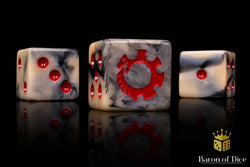 Alien Dice | Beige & Red (ONLINE ORDER ONLY)