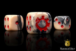 Alien Dice | Beige & Red (ONLINE ORDER ONLY)