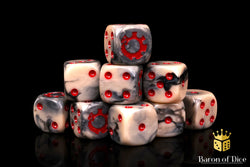 Alien Dice | Beige & Red (ONLINE ORDER ONLY)