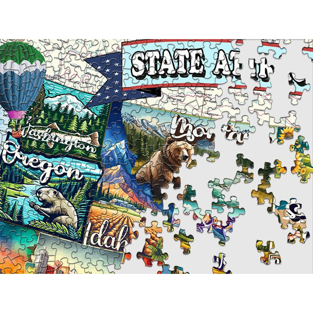 All American Attractions 1000 Piece Jigsaw Puzzle Springbok (ONLINE ORDER ONLY)