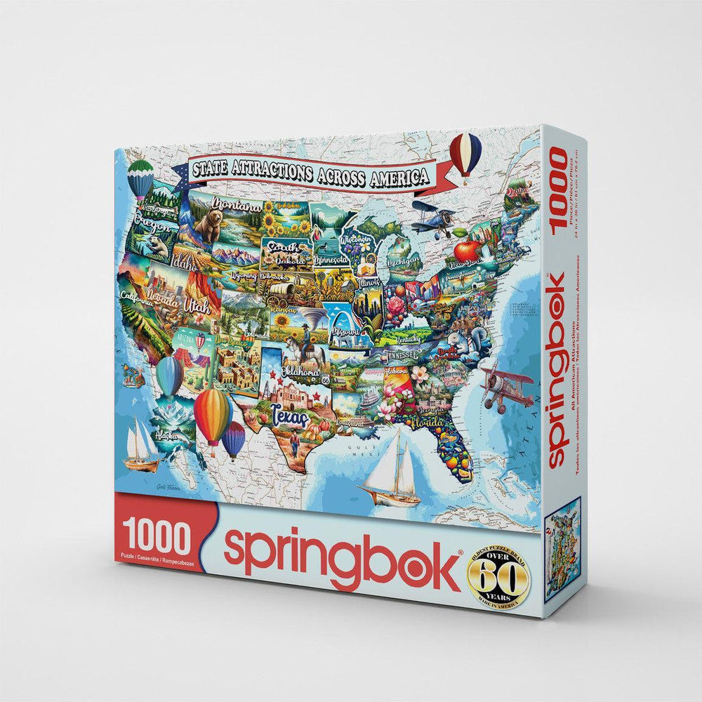 All American Attractions 1000 Piece Jigsaw Puzzle Springbok (ONLINE ORDER ONLY)