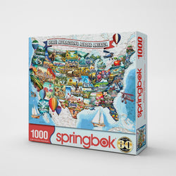 All American Attractions 1000 Piece Jigsaw Puzzle Springbok (ONLINE ORDER ONLY)