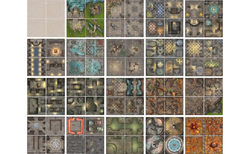 Books of Battle Mats: The Dungeon (ONLINE ORDER ONLY)
