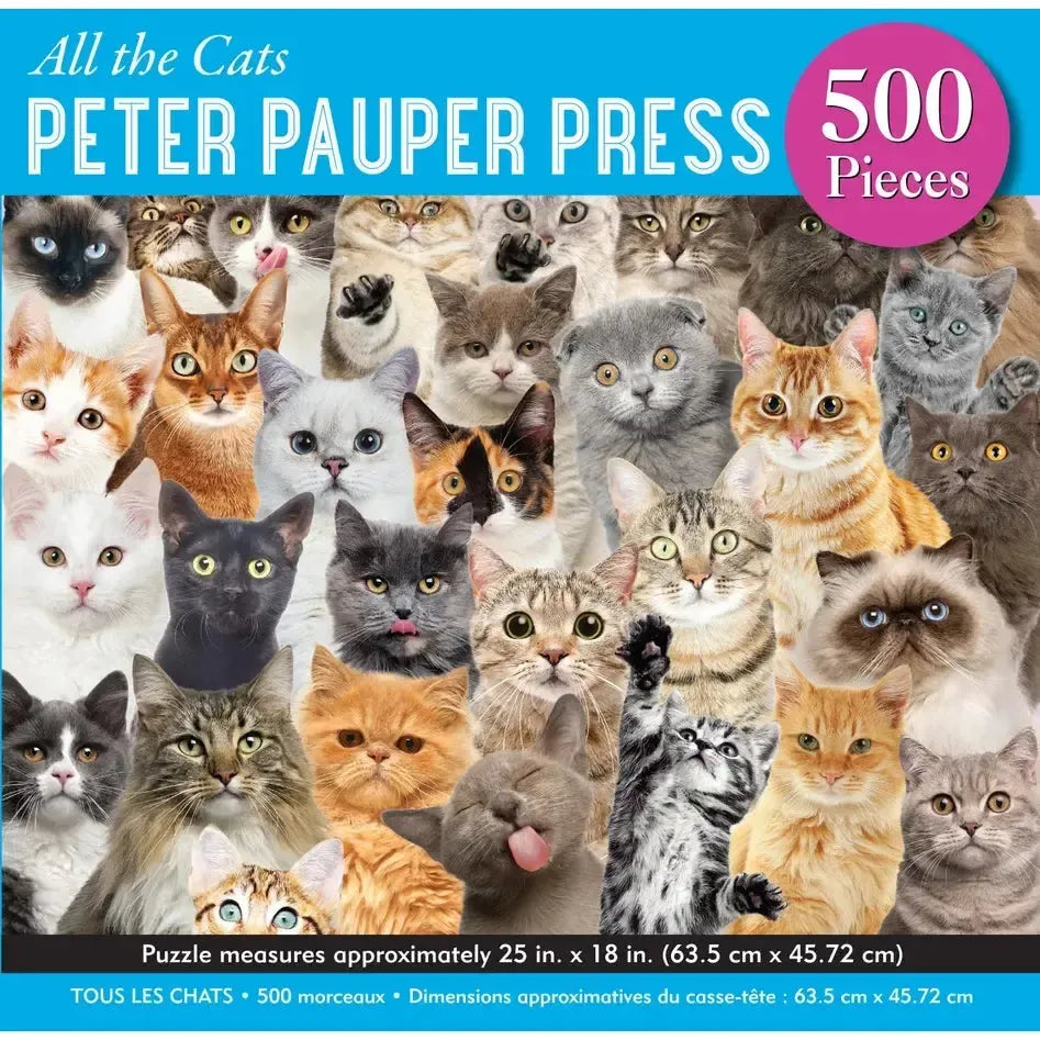 All the Cats 500 Piece Jigsaw Puzzle Peter Pauper (ONLINE ORDER ONLY)