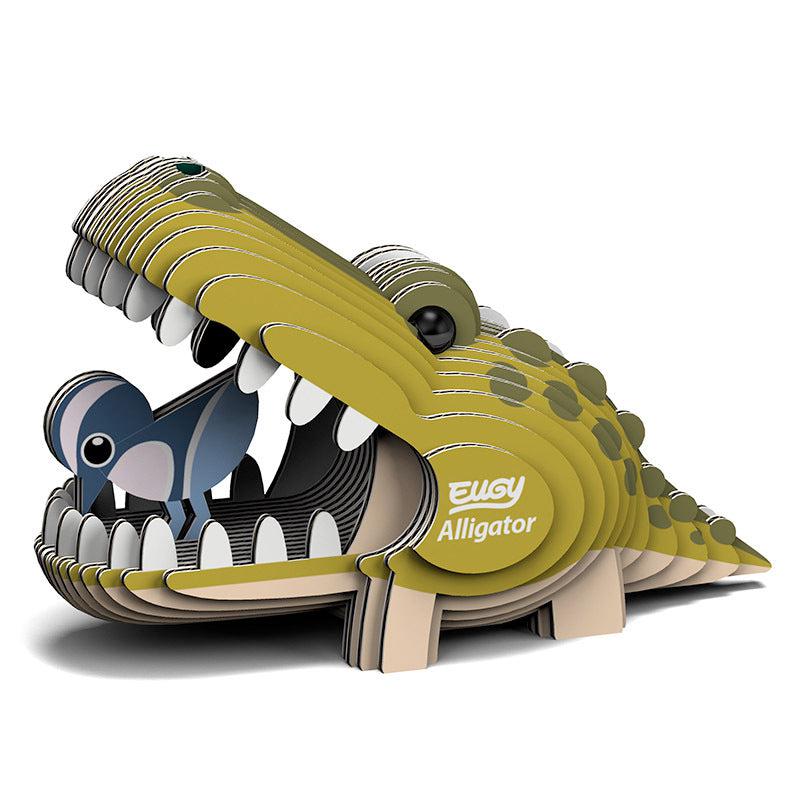 Alligator 3D Cardboard Model Kit Eugy (ONLINE ORDER ONLY)