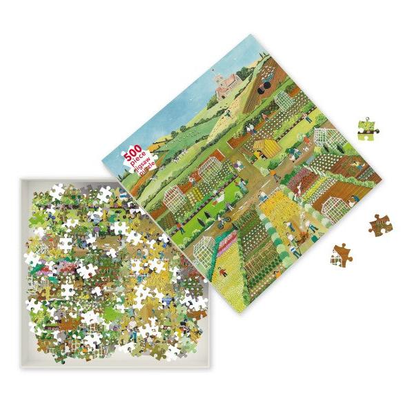 Allotments by Judy Joel 500 Piece Jigsaw Puzzle Flame Tree (ONLINE ORDER ONLY)