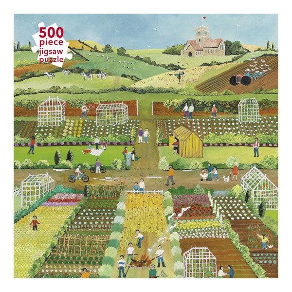 Allotments by Judy Joel 500 Piece Jigsaw Puzzle Flame Tree (ONLINE ORDER ONLY)