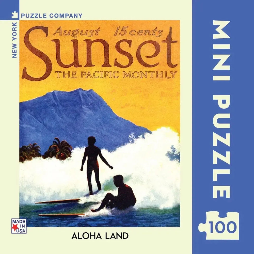 Aloha Land Sunset Magazine 100 Piece Mini Jigsaw Puzzle NYPC (ONLINE ORDER ONLY)