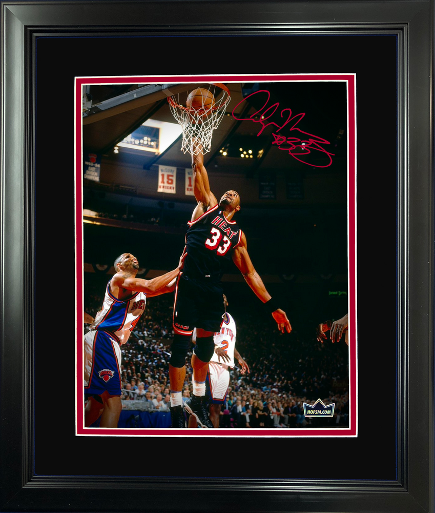 Framed Alonzo Mourning Facsimile Laser Engraved Signature Auto 11"x14"Basketball Photo HOFSM Holo (ONLINE ORDER ONLY)
