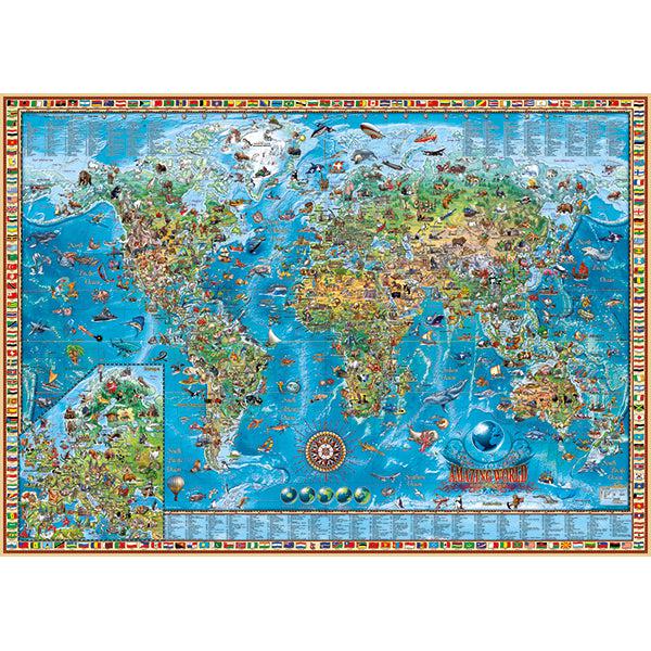 Amazing World Map Art 2000 Piece Jigsaw Puzzle Heye (ONLINE ORDER ONLY)