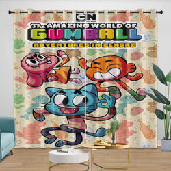 Amazing World of Gumball Curtains Movie Blackout Window Drapes (ONLINE ORDER ONLY)