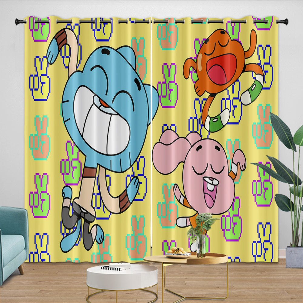 Amazing World of Gumball Curtains Movie Blackout Window Drapes (ONLINE ORDER ONLY)