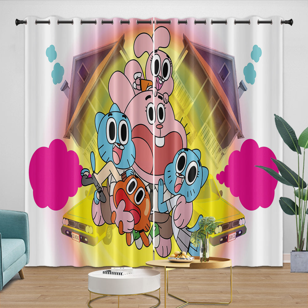 Amazing World of Gumball Curtains Movie Blackout Window Drapes (ONLINE ORDER ONLY)