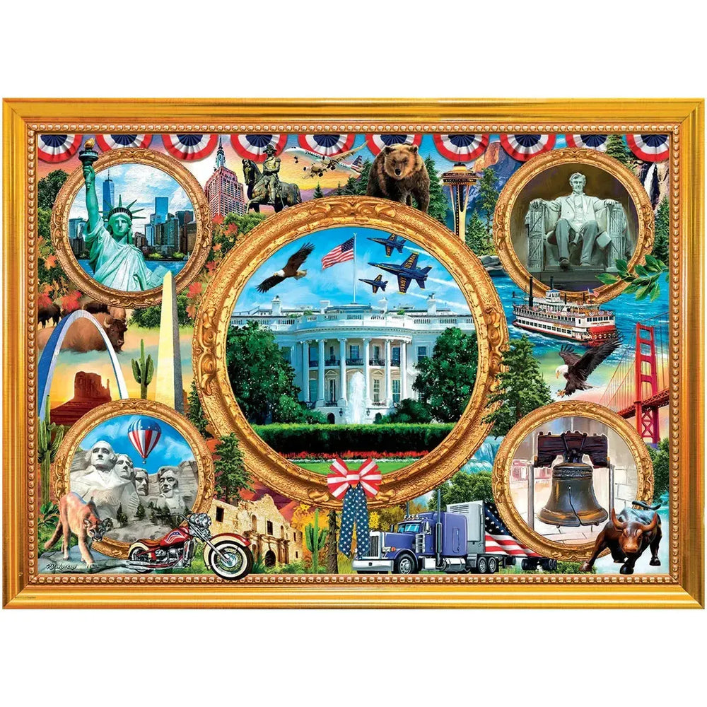 American Monuments 1000 Piece Jigsaw Puzzle Eurographics (ONLINE ORDER ONLY)