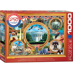 American Monuments 1000 Piece Jigsaw Puzzle Eurographics (ONLINE ORDER ONLY)