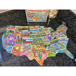 American Road Trip 1000 Piece Shaped Jigsaw Puzzle TDC (ONLINE ORDER ONLY)