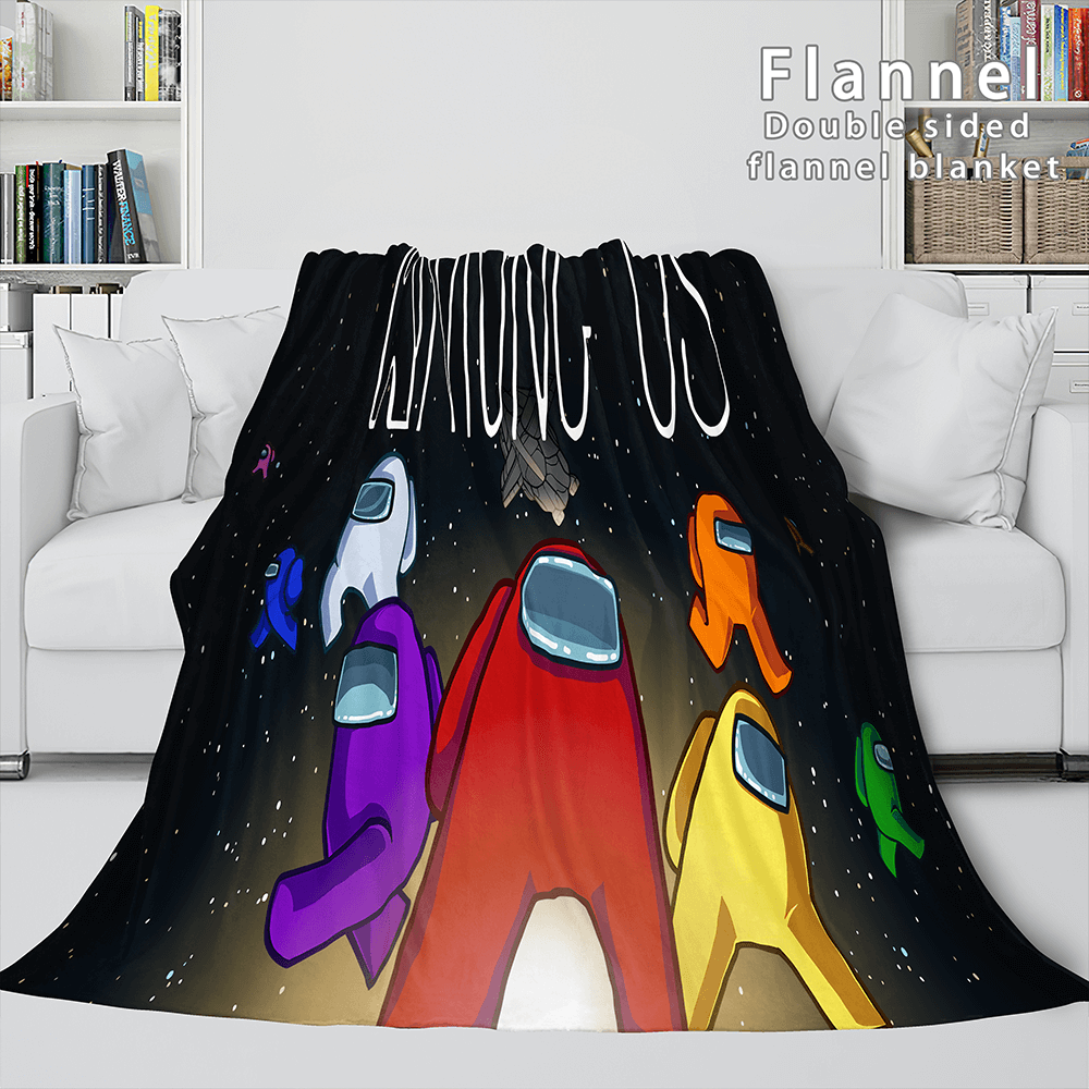 Among Us Soft Flannel Blanket Fleece Throw Blanket Bedding Sets (Online Order Only)