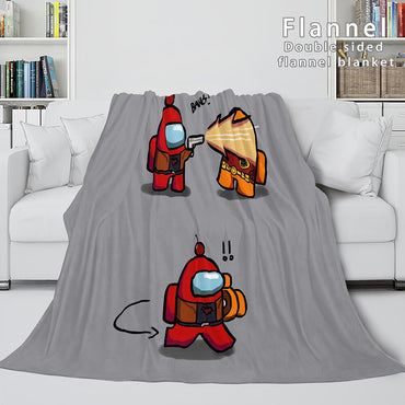 Among Us Soft Flannel Blanket Fleece Throw Blanket Bedding Sets (Online Order Only)