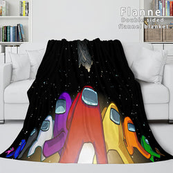 Among Us Soft Flannel Blanket Fleece Throw Blanket Bedding Sets (Online Order Only)