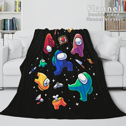 Among Us Soft Flannel Blanket Fleece Throw Blanket Bedding Sets (Online Order Only)