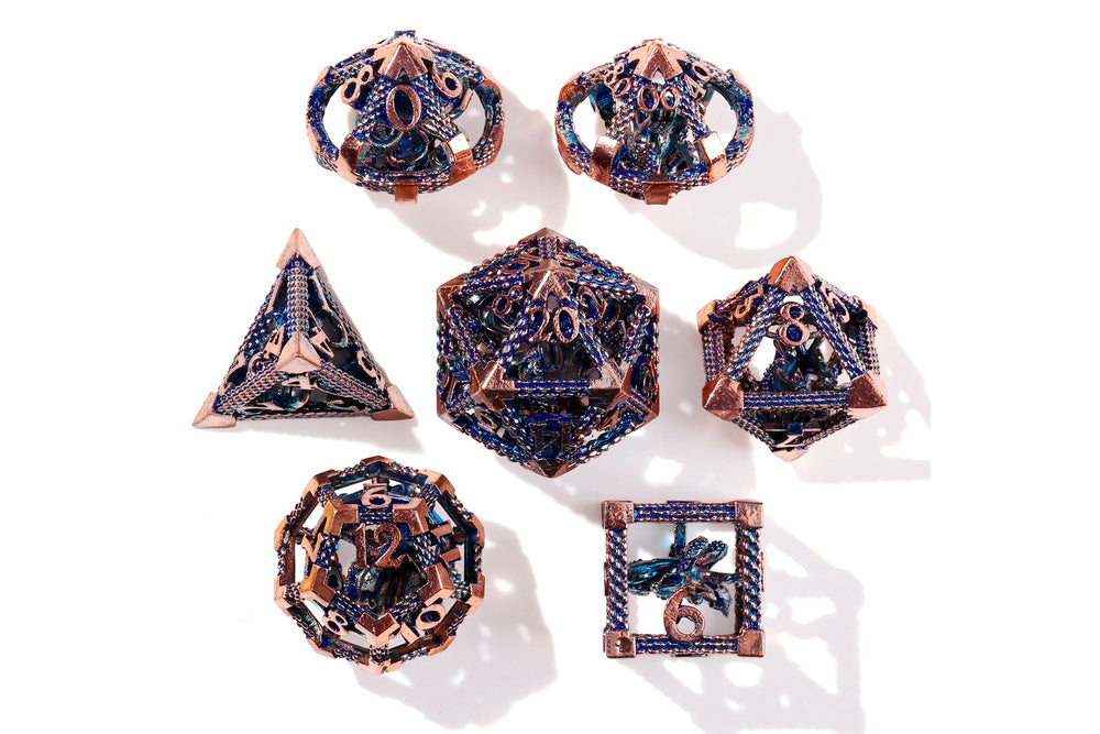 Ancient Kraken Metal RPG Dice Set | 7 Pieces (ONLINE ORDER ONLY)