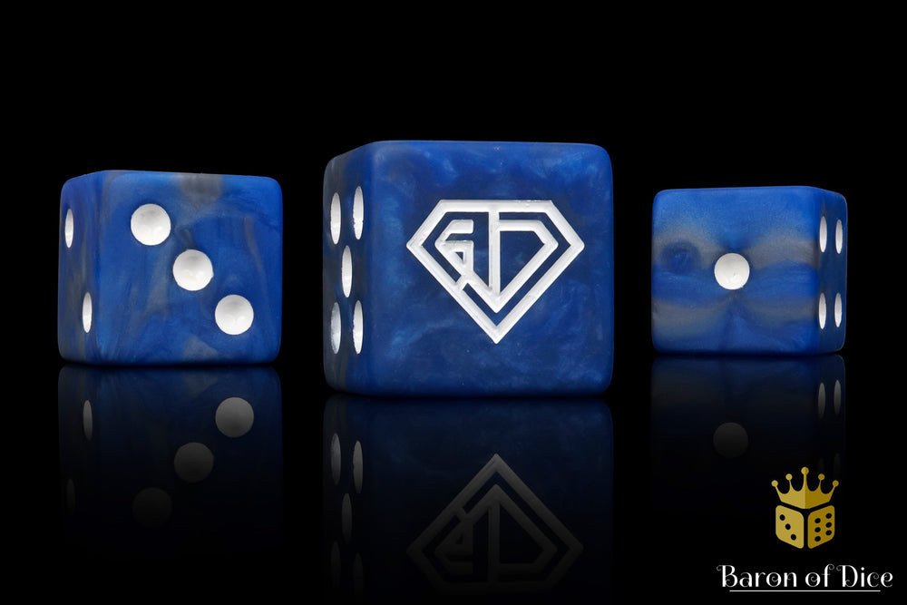 Angry Joe Show Official Dice - Blue (ONLINE ORDER ONLY)