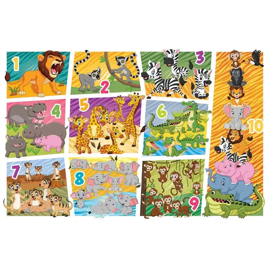 Animal Count 35 Piece Floor Jigsaw Puzzle Cobble Hill (ONLINE ORDER ONLY)