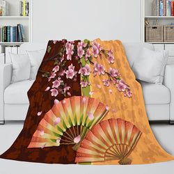 Animal Flower Soft Flannel Fleece Throw Cosplay Blanket (Online Order Only)