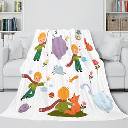 Animal Flower Soft Flannel Fleece Throw Cosplay Blanket (Online Order Only)