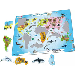 Animals of the World 28 Piece Tray Jigsaw Puzzle Larsen (ONLINE ORDER ONLY)