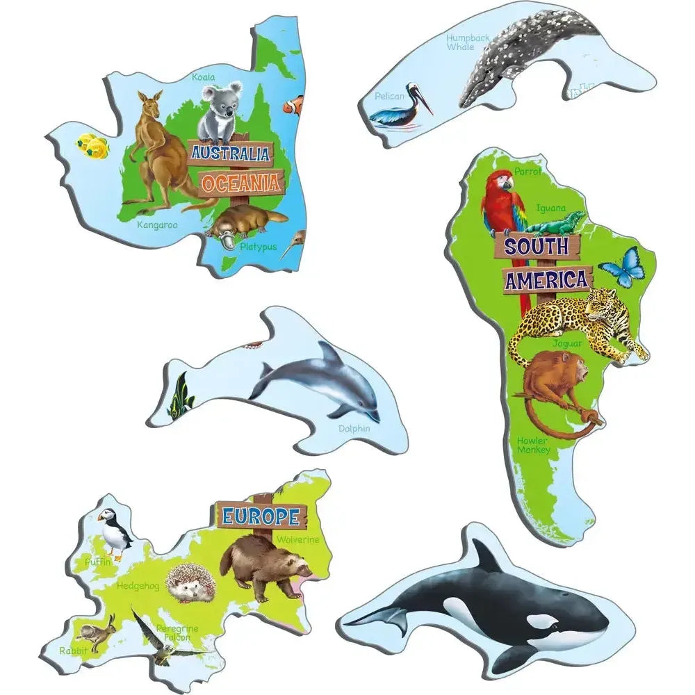 Animals of the World 28 Piece Tray Jigsaw Puzzle Larsen (ONLINE ORDER ONLY)