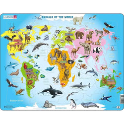 Animals of the World 28 Piece Tray Jigsaw Puzzle Larsen (ONLINE ORDER ONLY)