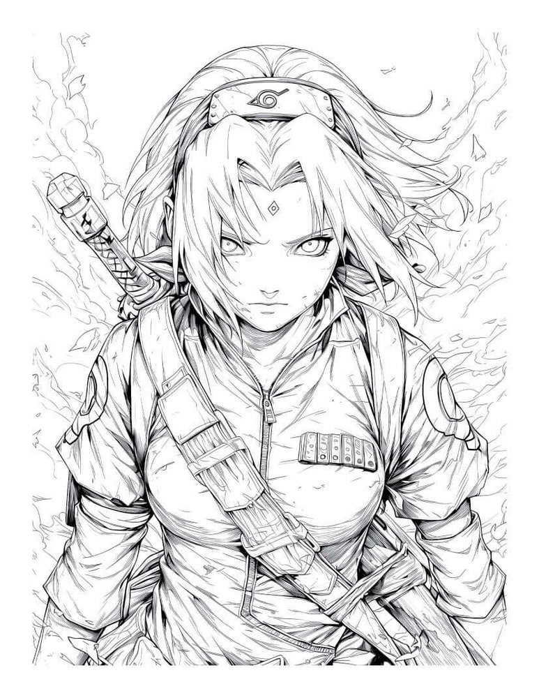 Anime Action Stars Coloring Book Vol 1 | 60 Pages | Teens & Adults (ONLINE ORDER ONLY)