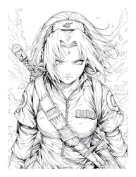 Anime Action Stars Coloring Book Vol 1 | 60 Pages | Teens & Adults (ONLINE ORDER ONLY)