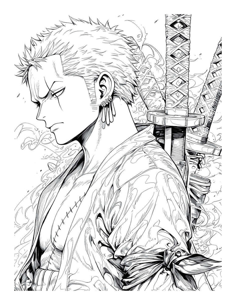 Anime Action Stars Coloring Book Vol 1 | 60 Pages | Teens & Adults (ONLINE ORDER ONLY)