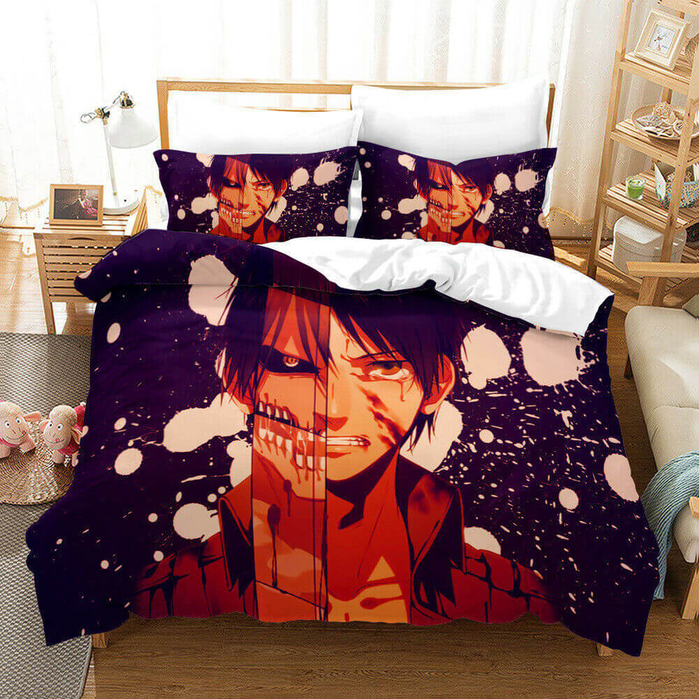 Anime Attack on Titan Bedding Set Quilt Covers Without Filler (Online Order Only)