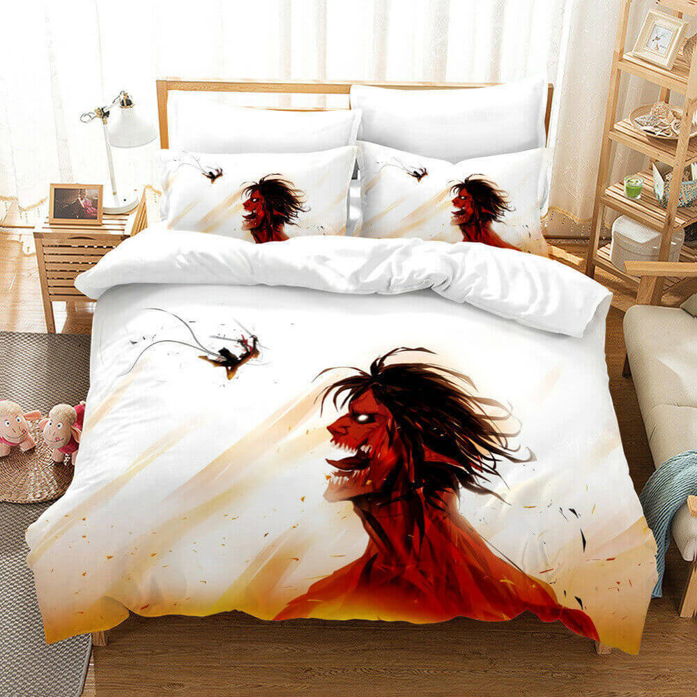 Anime Attack on Titan Bedding Set Quilt Covers Without Filler (Online Order Only)